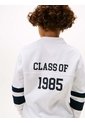 Polo Blanco Varsity De Manga Larga Con Aplicación Tommy Hilfiger de Tommy Hilfiger