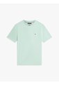 Camiseta Verde De Cuello Redondo Con Logo Bordado Tommy Hilfiger de Tommy Hilfiger