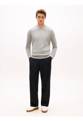 Saco Gris De Punto Texturizado Tommy Hilfiger