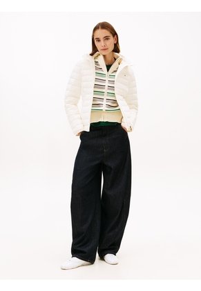 Chaqueta Blanca Ligera De Plumón Tommy Hilfiger