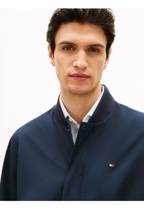 Chaqueta Azul Bomber Performance Repelente Al Agua Tommy Hilfiger