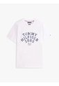Camiseta Blanca De Cuello Redondo Con Logo Gráfico Tommy Hilfiger de Tommy Hilfiger