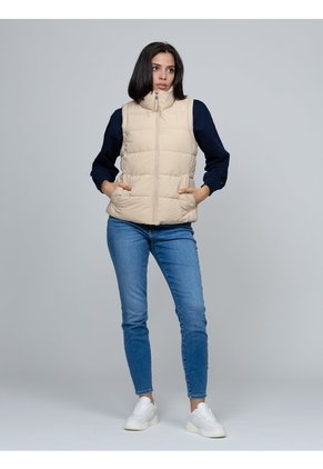 Chaleco Negro De Cuello Alto Con Cierre De Cremallera  Tommy Hilfiger