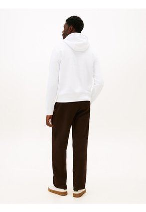 Buzo Blanco Con Capota Con Logo Gráfico Tommy Hilfiger