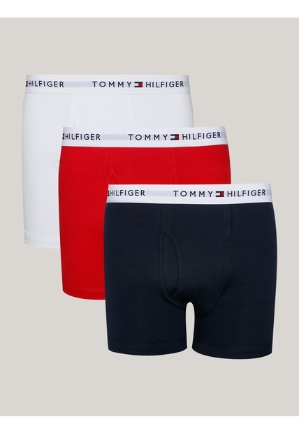 Pack Multicolor De 3 Bóxer Con Detalles Distintivos De Tommy Hilfiger Tommy Hilfiger