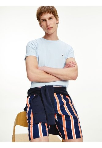 Camiseta Celeste De Cuello Redondo Y Corte Extra Slim Tommy Hilfiger Tommy Hilfiger