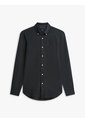 Camiseta Negra Manga Larga De Punto Piqué Featherweight Tommy Hilfiger de Tommy Hilfiger