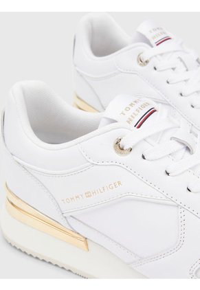 Tenis Elevated Con Detalles Distintivos Mujer Blanco Tommy Hilfiger
