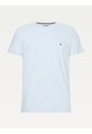 Camiseta Celeste De Cuello Redondo Y Corte Extra Slim Tommy Hilfiger de Tommy Hilfiger