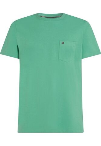 Camiseta Verde De Cuello Redondo Con Bolsillo Tommy Hilfiger Tommy Hilfiger