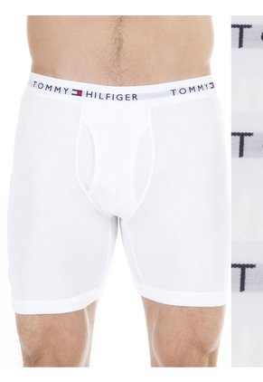 3 Pack De Boxer Brief Blancos En Algodón Tommy Hilfiger