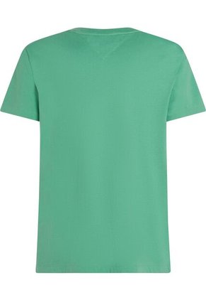 Camiseta Verde De Cuello Redondo Con Bolsillo Tommy Hilfiger