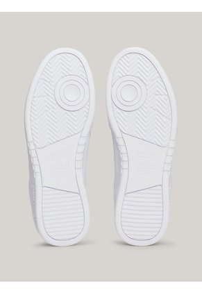 Tenis Blanco De Cuero Color Block Tommy Hilfiger