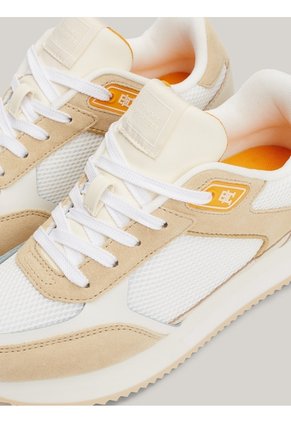 Tenis Blanco Elevated Con Suela Dentada Fina Tommy Hilfiger