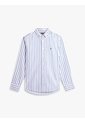 Camisa Blanca Flex Polin Con Rayas Tommy Hilfiger de Tommy Hilfiger