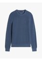 Saco Azul Con Cuello Redondo Y Logo Bordado Tommy Hilfiger de Tommy Hilfiger