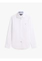Camisa Blanca De Manga Larga Con Estampado Geométrico Tommy Hilfiger de Tommy Hilfiger