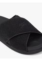 Sandalias Negro Con Tiras Cruzadas De Tejido Denim Tommy Hilfiger de Tommy Hilfiger