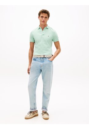 Polo Verde De Corte Slim 1985 Tommy Hilfiger