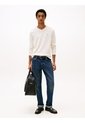 Saco Blanco Con Cuello En V Y Logo Bordado Tommy Hilfiger de Tommy Hilfiger
