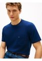 Camiseta Azul De Cuello Redondo Con Bolsillo Tommy Hilfiger de Tommy Hilfiger