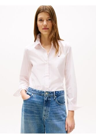 Camisa Rosa A Rayas De Corte Regular Tommy Hilfiger Tommy Hilfiger