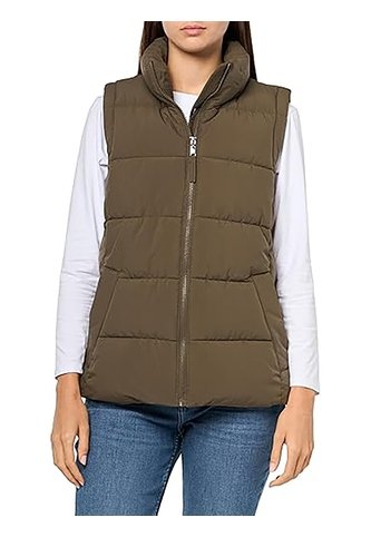 Chaleco Verde De Cuello Alto Con Cierre De Cremallera Tommy Hilfiger Tommy Hilfiger