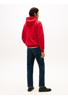 Buzo Rojo Con Capota Con Logo Gráfico Tommy Hilfiger