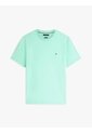 Camiseta Celeste De Cuello Redondo Con Logo Bordado Tommy Hilfiger de Tommy Hilfiger