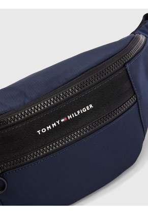 Riñonera Con Bolsillo De Cremallera Azul Tommy Hilfiger