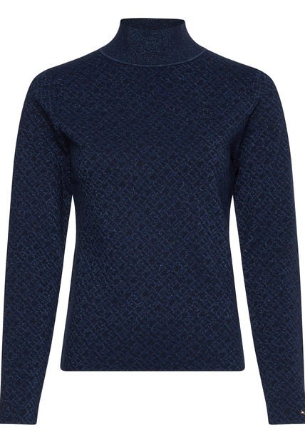 Saco Con Cuello De Tortuga Mujer Azul Tommy Hilfiger