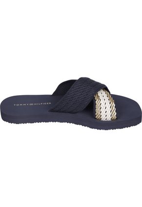 Sandalias Con Logo Mujer Azul Tommy Hilfiger