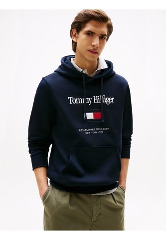 Buzo Azul Con Capota Con Logo Gráfico Tommy Hilfiger Tommy Hilfiger