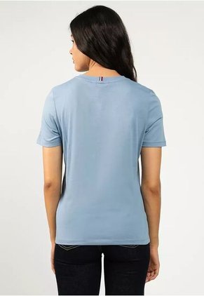 Camiseta Azul Con Logo Gráfico De Corte Regular Tommy Hilfiger