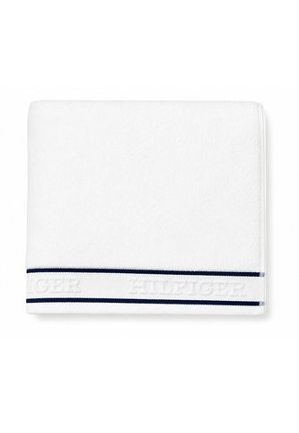 Toalla Blanca De Baño Con Rayas Tommy Hilfiger Tommy Hilfiger