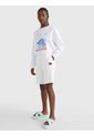 Sudadera Cropped Holgada Con Ola Estampada Blanco Tommy Jeans de Tommy Hilfiger