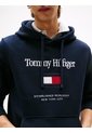 Buzo Azul Con Capota Con Logo Gráfico Tommy Hilfiger de Tommy Hilfiger