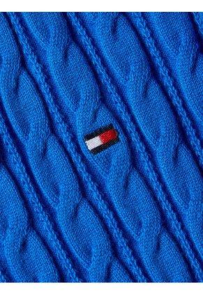 Saco Manga Larga Clásico Mujer Azul Tommy Hilfiger