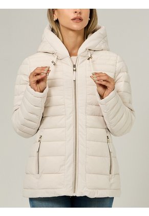 Chaqueta Beige Ligera Acolchada Tommy Hilfiger