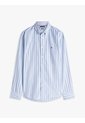 Camisa Celeste Flex Polin Con Rayas Tommy Hilfiger de Tommy Hilfiger