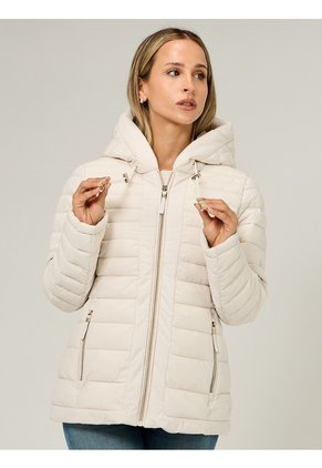 Chaqueta Beige Ligera Acolchada Tommy Hilfiger