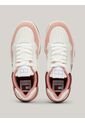Tenis Rosa De Cuero Con Toques De Color Tommy Hilfiger de Tommy Hilfiger