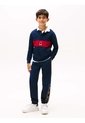 Polo Azul De Manga Larga Con Escudo TH Tommy Hilfiger de Tommy Hilfiger