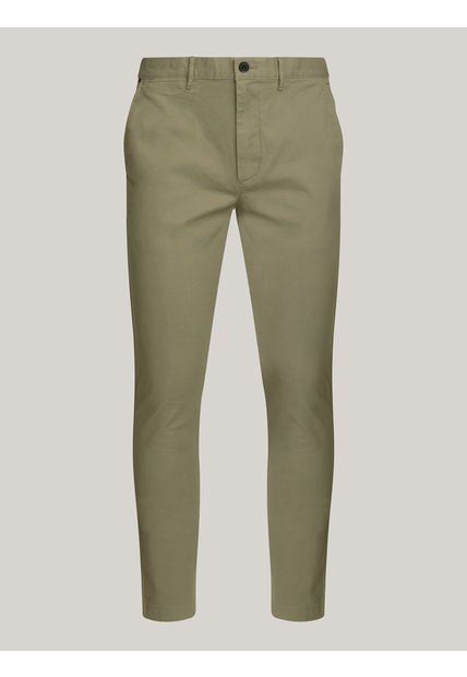 Pantalón Verde Chino Essential Bleecker De Sarga Tommy Hilfiger