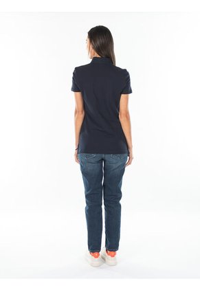 Polo Azul Oscuro Heritage Con Logo Tommy Hilfiger