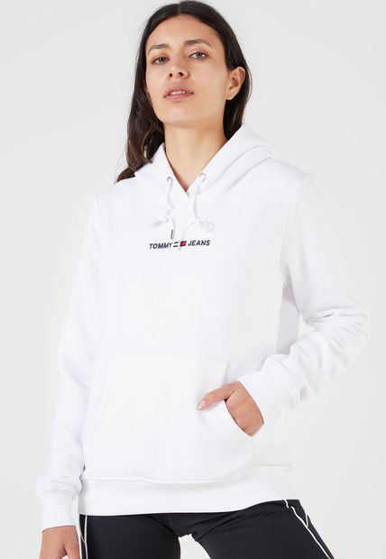 Hoodie Blanco-Azul Tommy Jeans