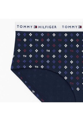 Pantie Tipo Hipster Azul Con Estampado Tommy Hilfiger