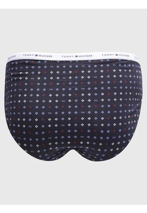 Pantie Tipo Hipster Azul Con Estampado Tommy Hilfiger