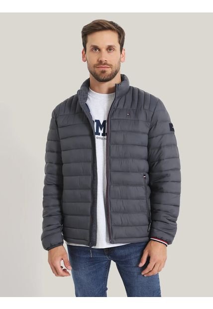 Chaqueta Quilted Ligera Gris Tommy Hilfiger