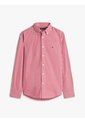Camisa Multicolor Manga Larga Regular De Popelín Flex Con Cuadros Gingham Tommy Hilfiger de Tommy Hilfiger